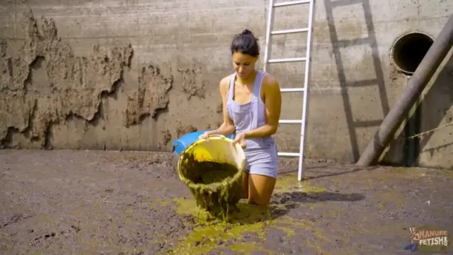 Christy Ley in the Manure Pit